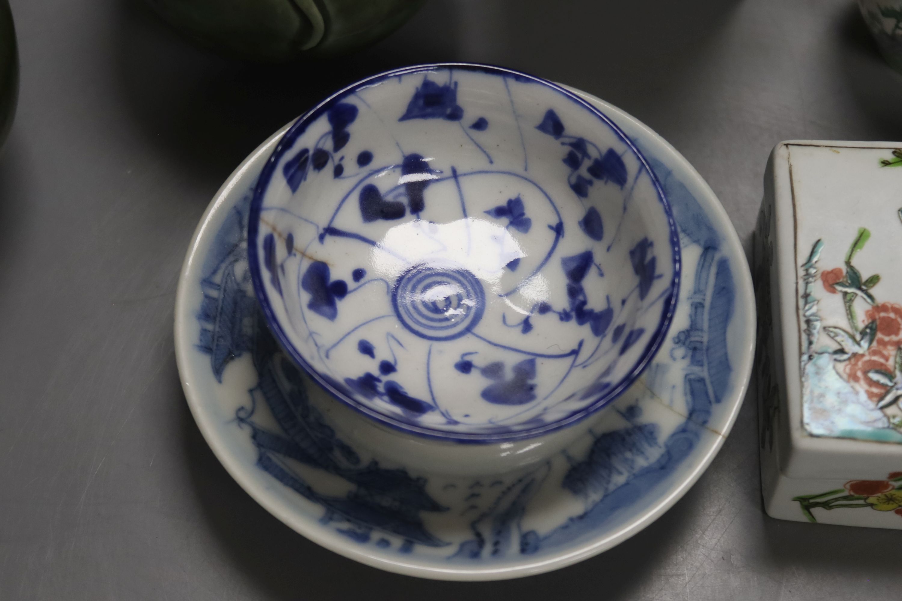 A group of Chinese ceramics, etc.